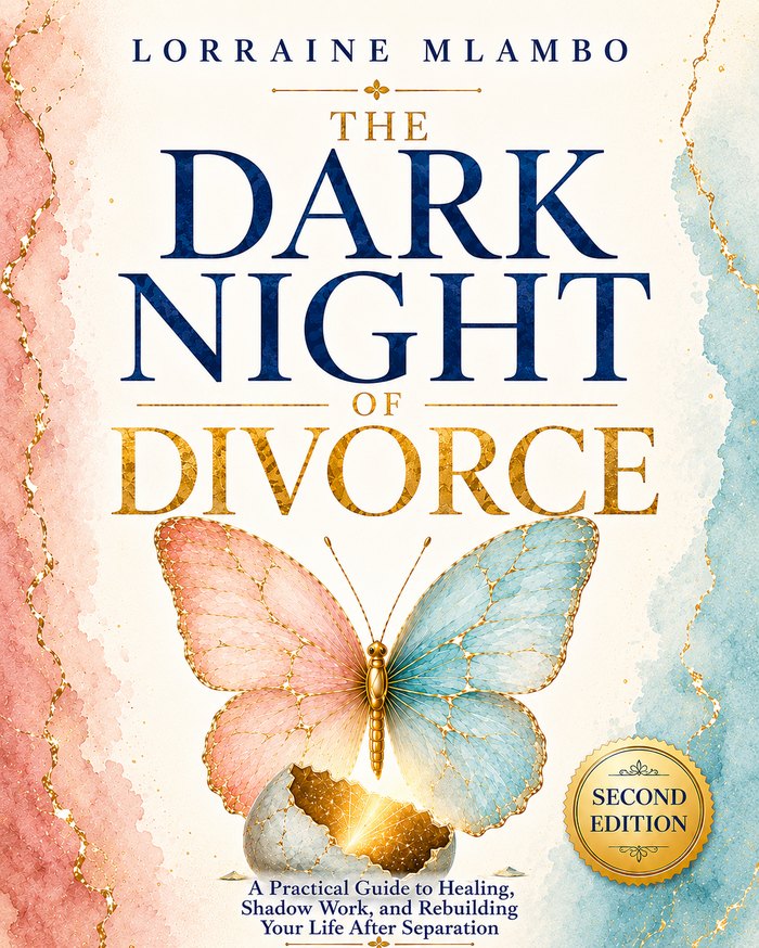 The Dark Night of Divorce by Lorraine Mlambo, official second edition book cover